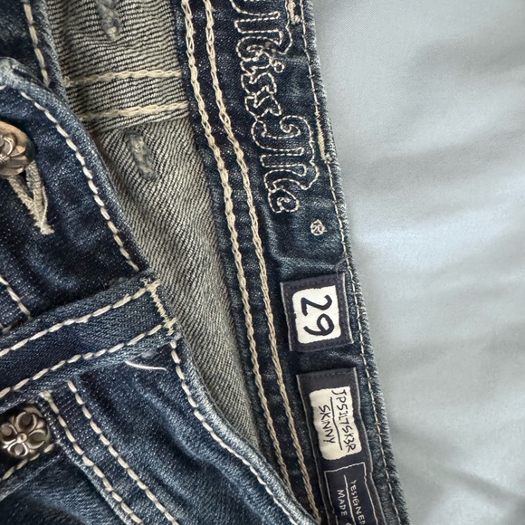 Miss Me Blue Skinny Jeans - Picture 3 of 7